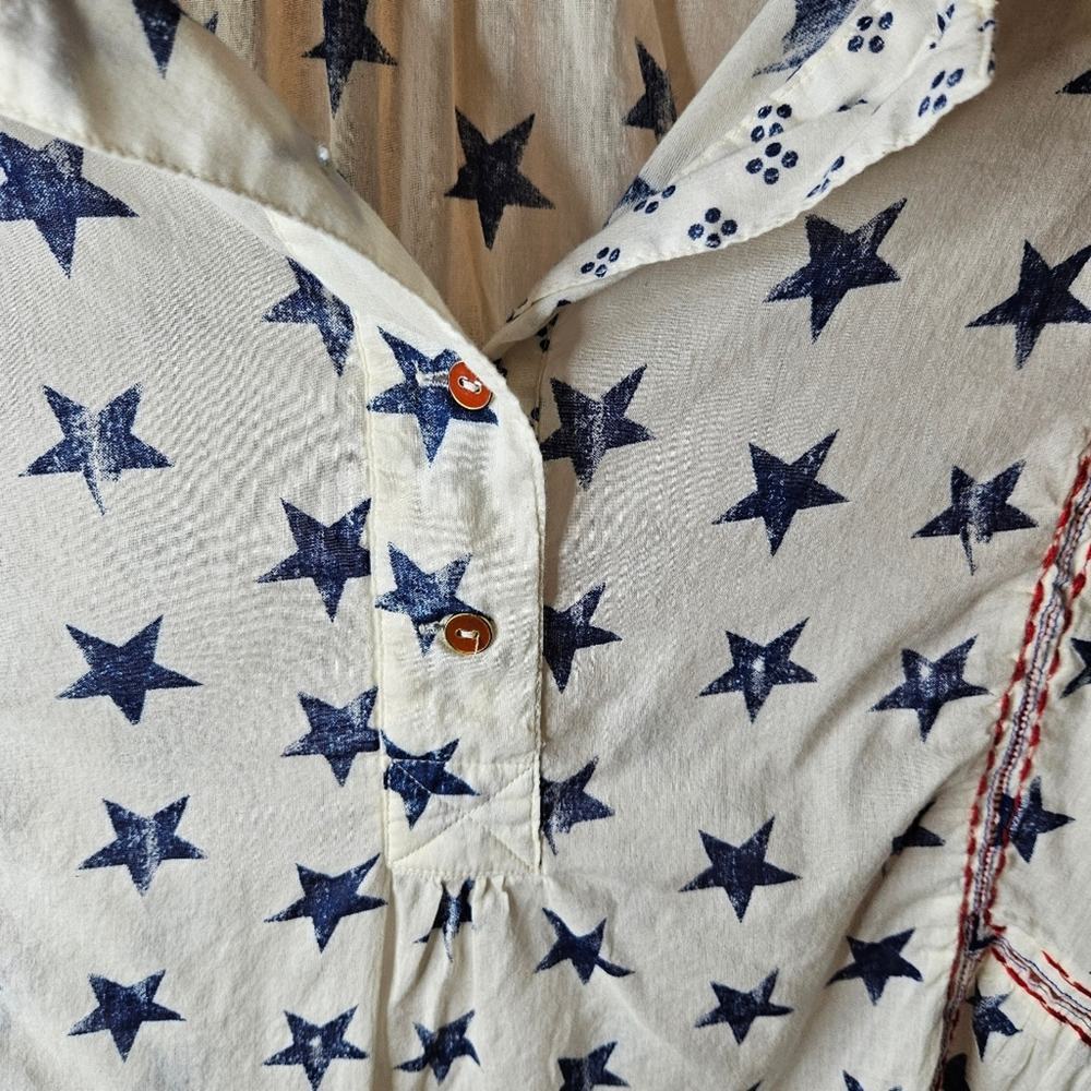 LANE BRYANT RED,WHITE, AND BLUE SHIRT SIZE14/16 America Patriotic 4th Of July - Picture 4 of 8